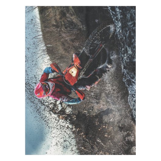 Dirt Rad-Reiter-Kissen Tischdecke (Vorderseite)