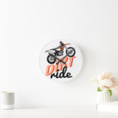 Dirt ride runde wanduhr (Zuhause)