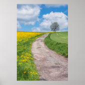 Dirt Road and Tree Poster (Vorne)