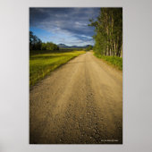 Dirt Road in Eagle, Alaska Poster (Vorne)