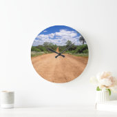 Dirt Road, Krüger National Park, Mpumalanga Große Wanduhr (Zuhause)