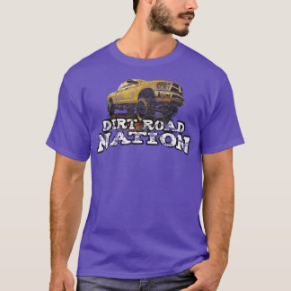 Dirt Road Nation Redneck Hubwagen Distressed S T-Shirt