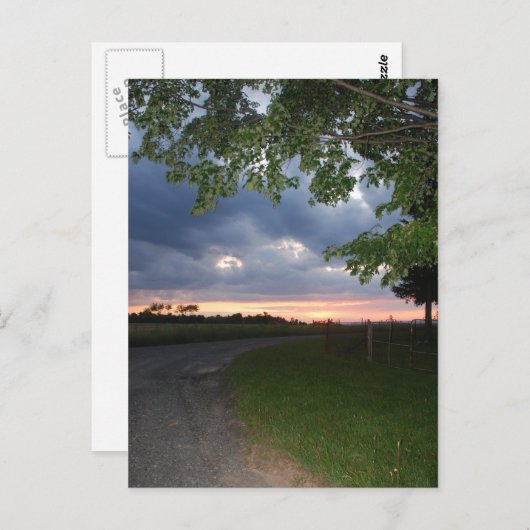 Dirt Road Postkarte (Vorne/Hinten)