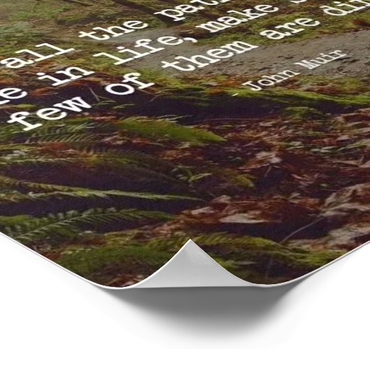 Dirt Road Quote Poster Art (Ecke)