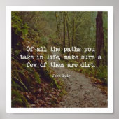 Dirt Road Quote Poster Art (Vorne)