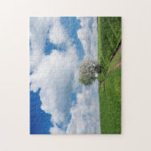 Dirt Road und Apfelbäume Puzzle (Vertikal)