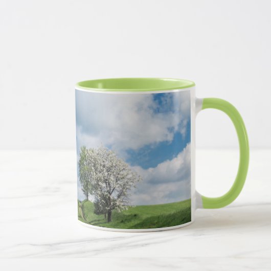 Dirt Road und Apfelbäume Tasse (Rechts)
