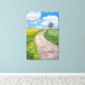 Dirt Road und Tree Leinwanddruck (Insitu (Holzboden))