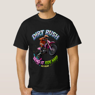 Dirt Rush Ride Hard Motocross T-Shirt