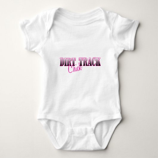 Dirt Track Chick Baby Strampler (Vorderseite)