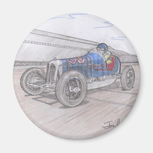 DIRT TRACK RACER-Magnet (rund) Magnet (Vorne)