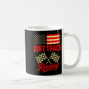 Dirt Track Racing - Amerikanische Flagge, Motorspo Kaffeetasse