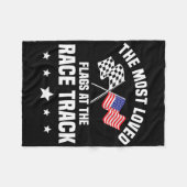 Dirt Track Racing Automobile Race American Indepen Fleecedecke (Vorderseite (Horizontal))