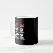 Dirt track racing In meiner Freizeit lustige Thema Kaffeetasse (Vorderseite Links)
