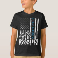 Dirt Track Racing - Patriotic USA Flag Sprint Car