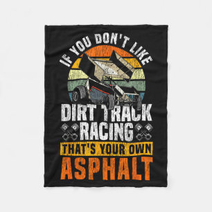 Dirt Track Rennen Vintage Retro Sprint Car Wenn Fleecedecke