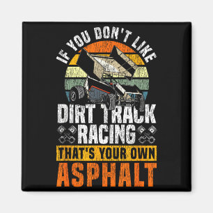 Dirt Track Rennen Vintage Retro Sprint Car Wenn Magnet