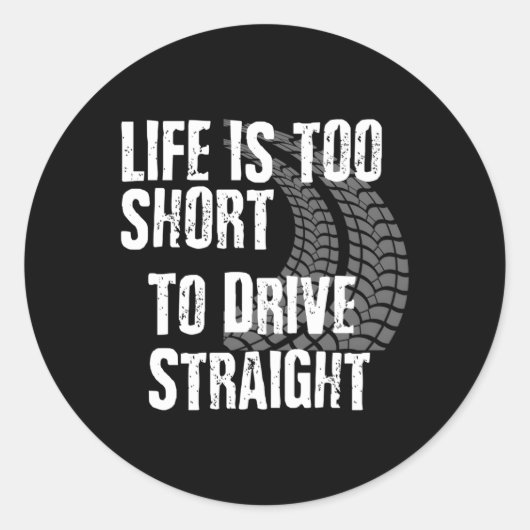 Dirt-Track-Zitat-Dirt-Auto modifiziert spät Mod Runder Aufkleber (Vorderseite)