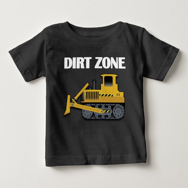 Dirt Zone (Bulldozer) - Baby Fine Jersey T - Shirt (Vorderseite)
