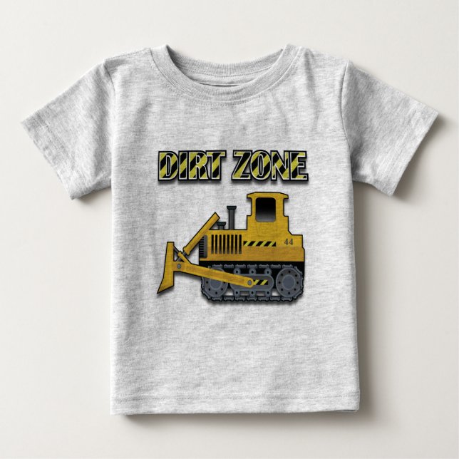 Dirt Zone (Bulldozer) - Baby Fine Jersey T - Shirt (Vorderseite)