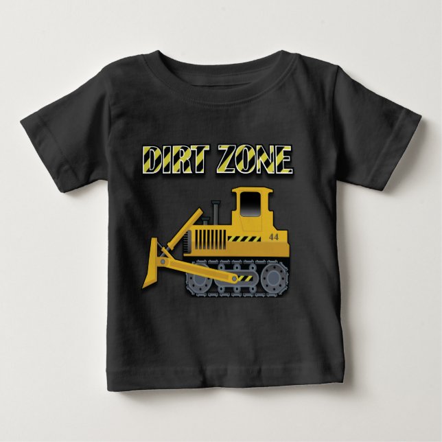 Dirt Zone (Bulldozer) - Baby Fine Jersey T - Shirt (Vorderseite)