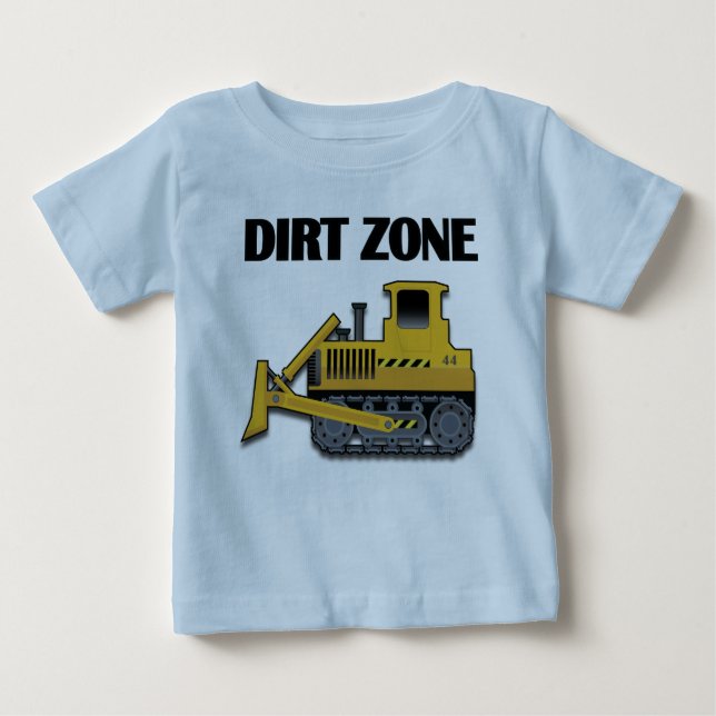Dirt Zone (Bulldozer) - Baby Fine Jersey T - Shirt (Vorderseite)