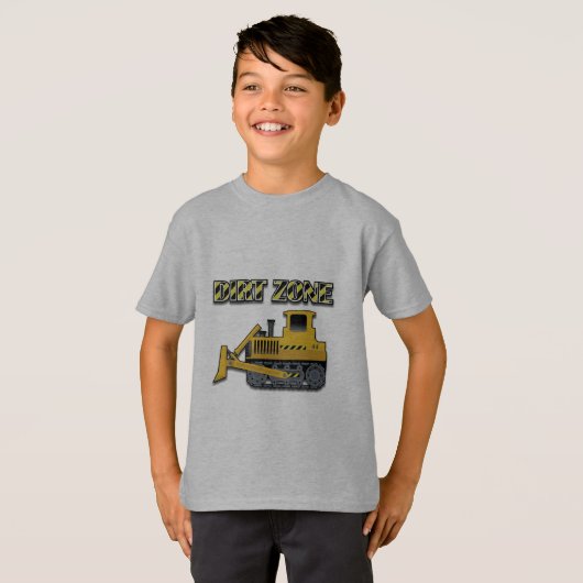 Dirt Zone (Bulldozer) - Kids' Basic T - Shirt (Vorne ganz)