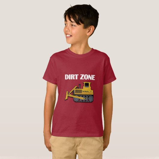 Dirt Zone (Bulldozer) - Kids' Basic T - Shirt (Vorne ganz)