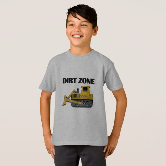 Dirt Zone (Bulldozer) - Kids' Basic T - Shirt (Vorne ganz)