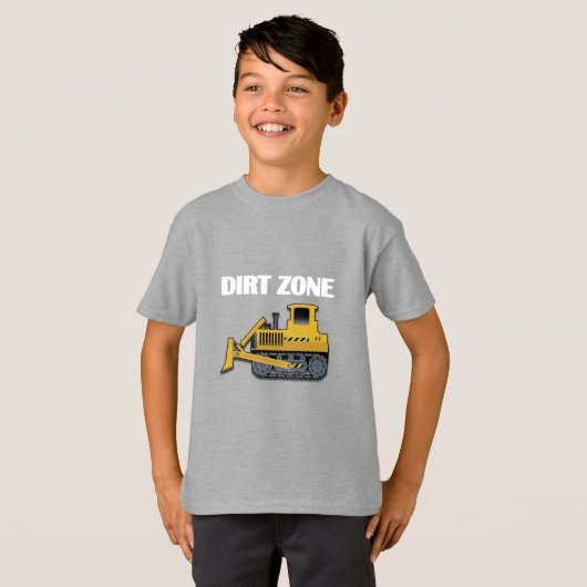Dirt Zone (Bulldozer) - Kids' Basic T - Shirt (Vorne ganz)