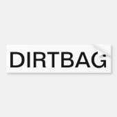 Dirtbag Autoaufkleber (Vorne)