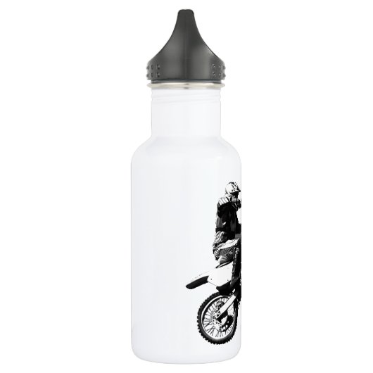 Dirtbike Edelstahlflasche (Links)