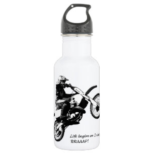 Dirtbike Edelstahlflasche