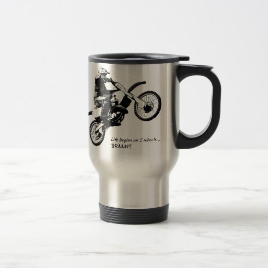 Dirtbike Reisebecher (Rechts)