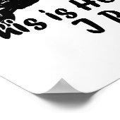 Dirtbike So Roll ich Dirt Biker Poster (Ecke)