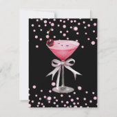 Dirty 30 Coquette Martin Birthday Themed Einladung (Rückseite)