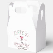 Dirty 30 Coquette Martini Social Club Geburtstag Geschenkschachtel (Offen)
