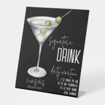 Dirty 30, Dirty Martini Signature Drink Menü