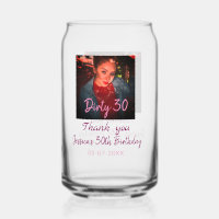 Dirty 30 Geburtstag hinzufügen Name pink hinzufüge
