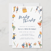 Dirty 30. Geburtstag Party Einladung (Vorderseite)