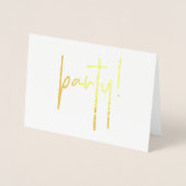 Dirty 30 Gold Bubbly Geburtstagsparty Einladung (Vorderseite)