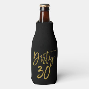 Dirty 30 Gold Foil Geburtstagsflasche Cooler Flaschenkühler