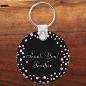 Dirty 30 Rosa Coquette Anpassen des Namens Schlüsselanhänger (Rückseite)