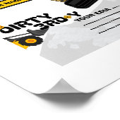 Dirty 3.-Y Dritter Geburtstag Poster (Ecke)
