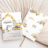 Dirty 3RD-Y Construction Birthday Party Einladung