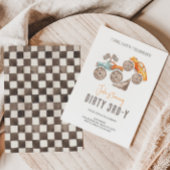 Dirty 3rd-y Orange Blue Monster Truck Einladung