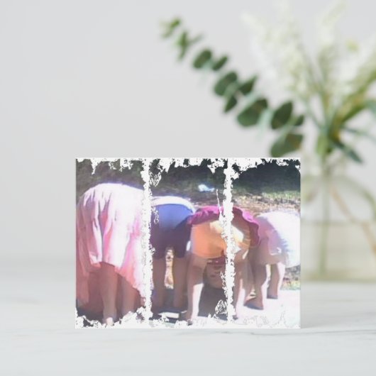 Dirty 3Tall Boxes Postkarte (Stehend Vorderseite)