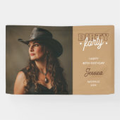 Dirty 40 Western Rodeo Foto 40. Geburtstag Banner (Horizontal)