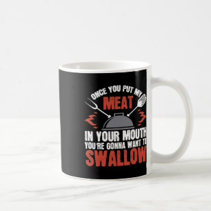 Dirty Adult Geschenke Fleisch in Ihrer Mund Grille Kaffeetasse