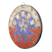 Dirty and cracked Texas flag Dartscheibe (Vorderseite rechts)